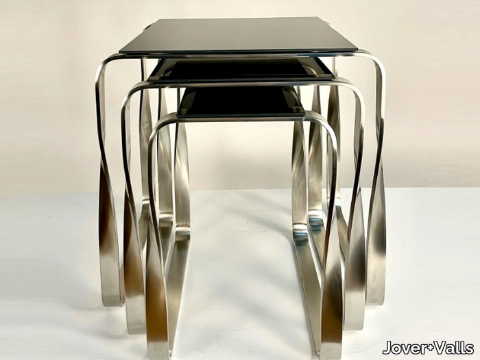 WANDERLUST - Metal and leather coffee table _ Jover+Valls