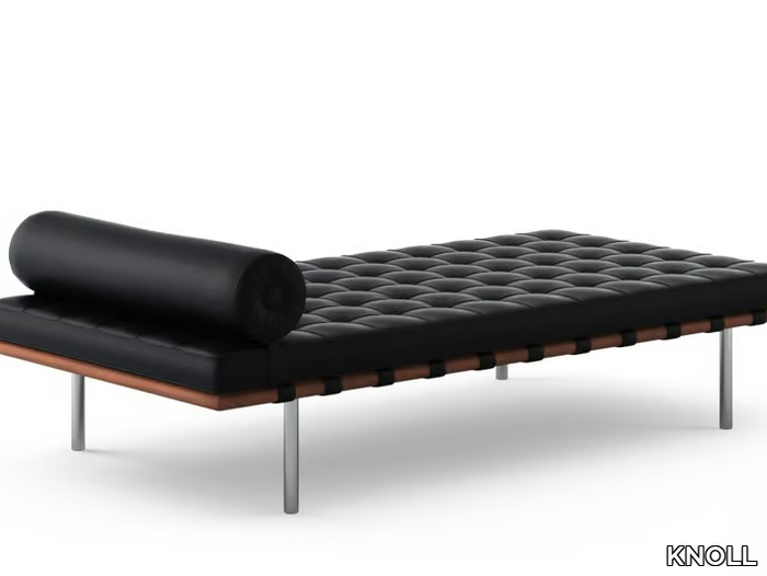 BARCELONA® - Tufted upholstered leather day bed _ KNOLL