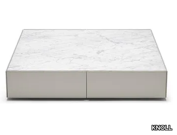 MATIC - Low square marble coffee table _ KNOLL