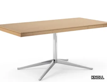 FLORENCE KNOLL TABLE DESK - Rectangular wooden writing desk with drawers _ KNOLL