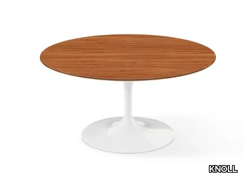 TULIP - Round wooden coffee table _ KNOLL