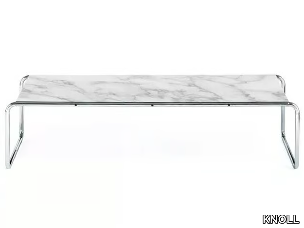 LACCIO - Rectangular marble coffee table _ KNOLL