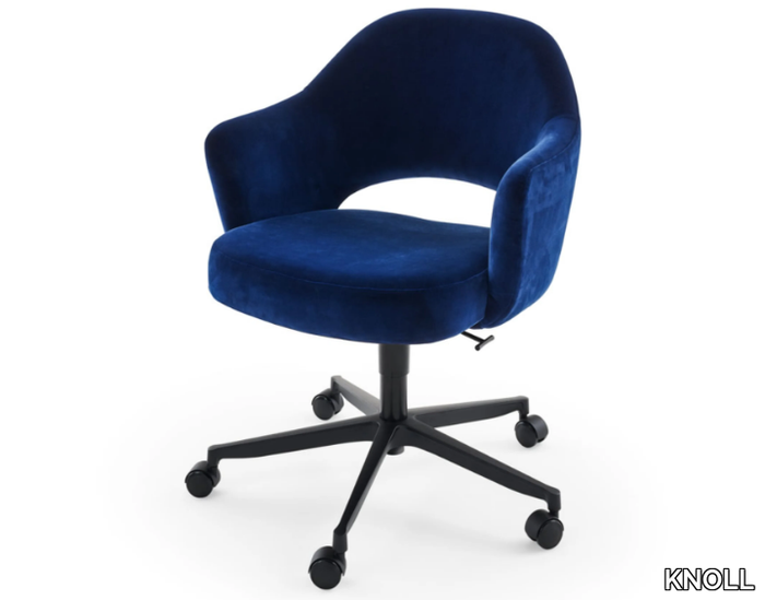 SAARINEN CONFERENCE CHAIR RELAX - Swivel office chair with armrests with 5-Spoke base _ KNOLL