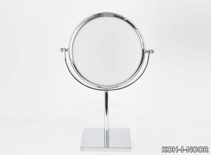 DOPPIOLINO - Double-sided countertop round shaving mirror _ KOH-I-NOOR