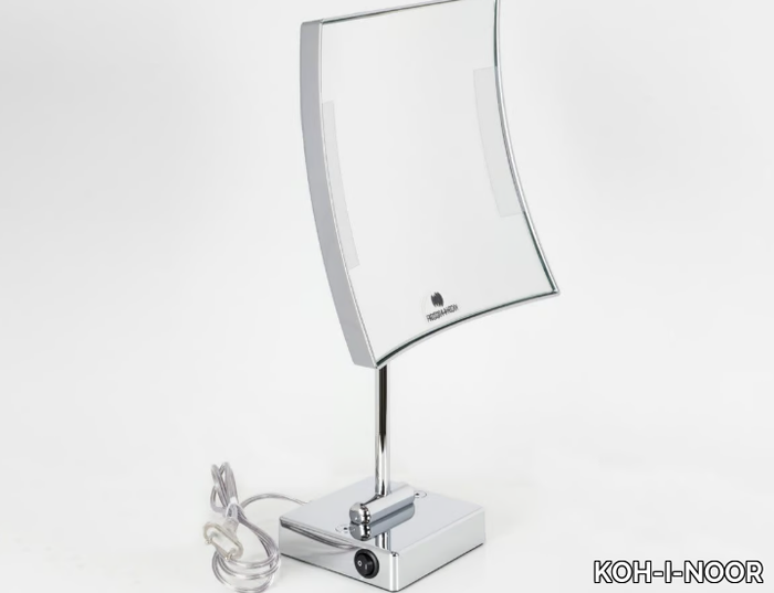 QUADROLO LED - Countertop shaving mirror with integrated lighting _ KOH-I-NOOR