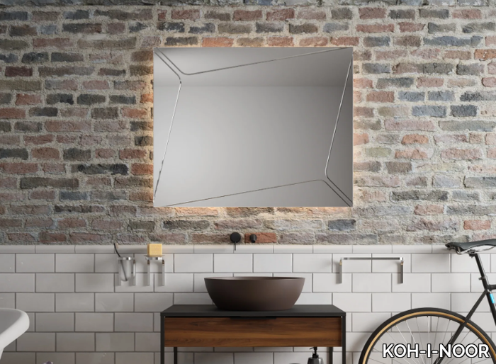 GRAFFI - Rectangular mirror with integrated lighting _ KOH-I-NOOR