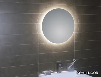 GEOMETRIE 4 - Wall-mounted bathroom mirror with integrated lighting _ KOH-I-NOOR