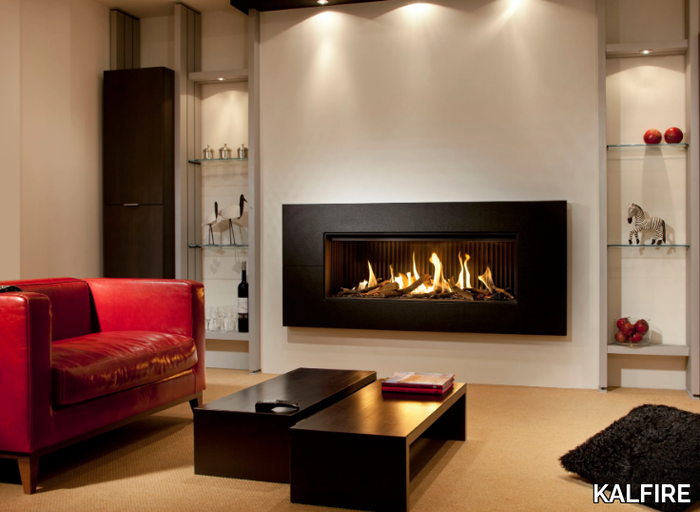 G120/41F - Wall-mounted built-in gas fireplace _ KALFIRE