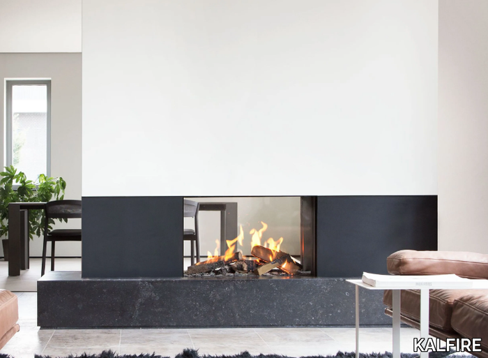 GP80/54T - Gas double-sided freestanding fireplace _ KALFIRE