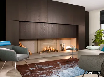 GP115/75S - Wall-mounted 3-sided gas fireplace _ KALFIRE