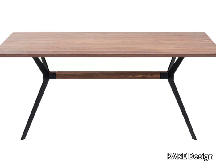 DOWNTOWN - Rectangular walnut table _ KARE Design