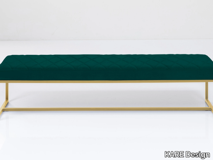 SMART VELVET - Polyester and powder coated steel bench _ KARE Design