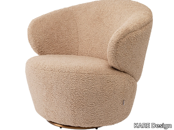 CARELLA - Polyester easy chair with armrests _ KARE Design