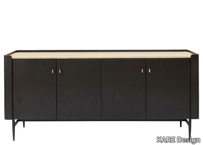 MILANO - Wood veneer sideboard with doors _ KARE Design