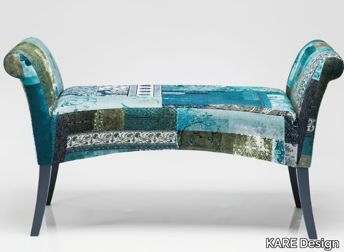 MOTLEY BLUE HOUR - Upholstered fabric bench _ KARE Design