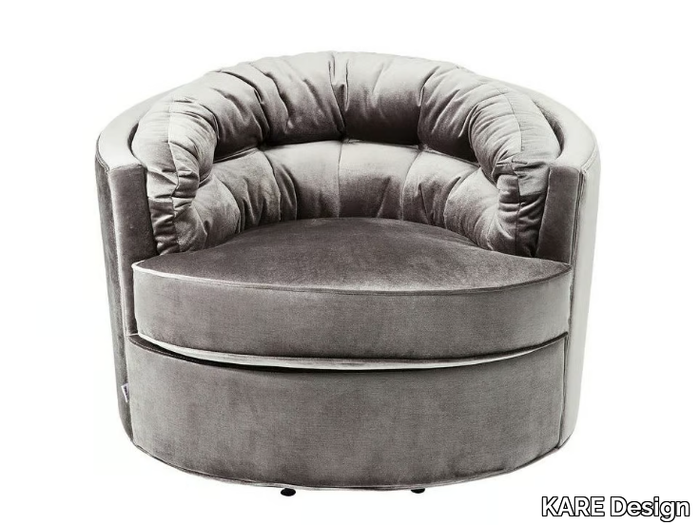 MUSIC HALL - Swivel armchair with armrests _ KARE Design