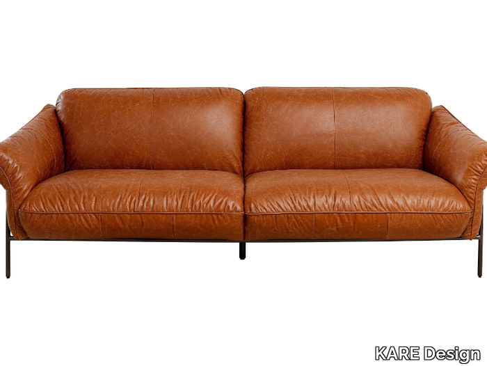 NAPA - 3 seater leather sofa _ KARE Design