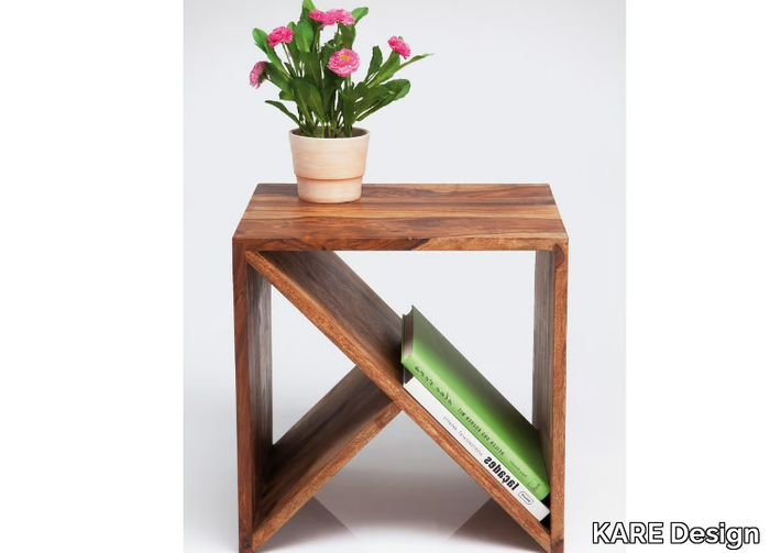 AUTHENTICO CUBE ZIGZAG - Wooden coffee table _ KARE Design