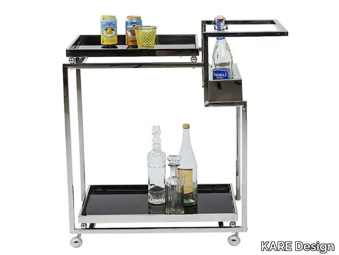 BARFLY - Chrome plated steel drinks trolley _ KARE Design