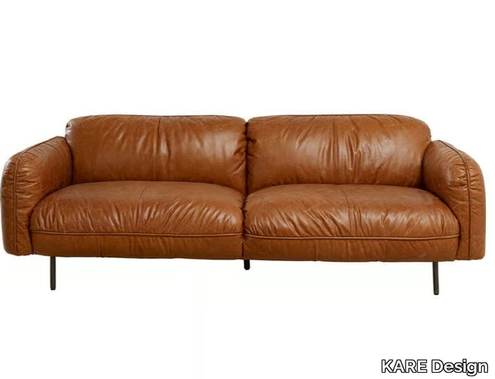 CALGARY - 3 seater leather sofa _ KARE Design