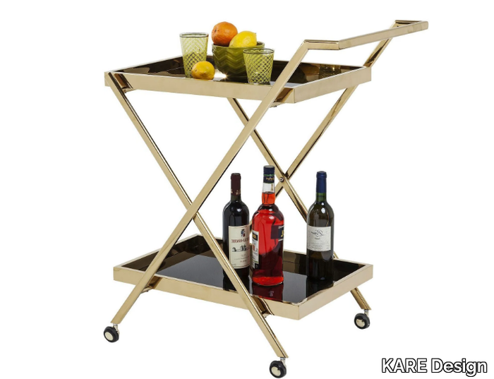 CASINO GOLD - Steel drinks trolley _ KARE Design