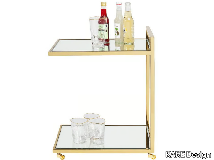 CLASSY - Stainless steel drinks trolley _ KARE Design