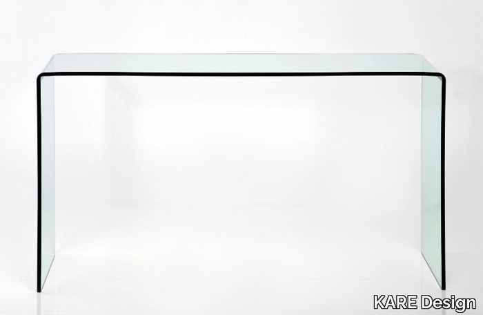 CLEAR CLUB - Rectangular glass console table _ KARE Design