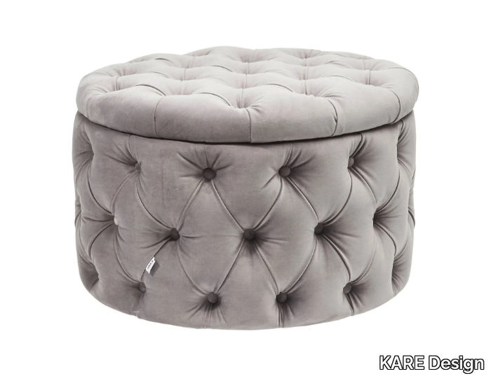 DESIRE - Storage tufted fabric pouf _ KARE Design