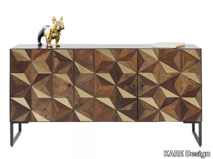 ILLUSION GOLD - Mango sideboard with doors _ KARE Design