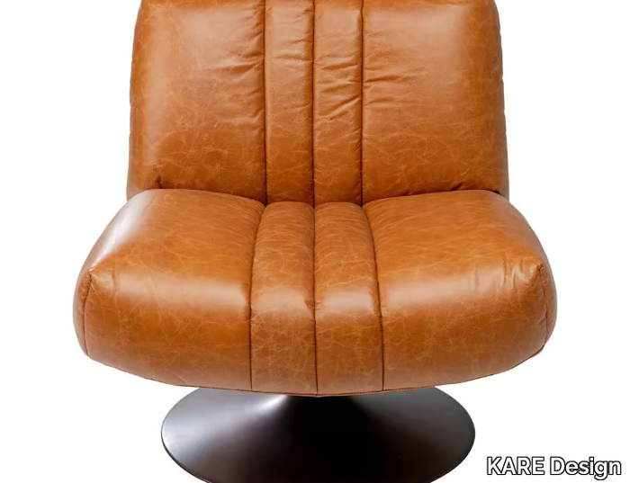 NAPA - Swivel leather armchair _ KARE Design