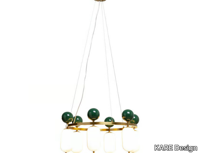 CHARLESTON - Glass and metal pendant lamp _ KARE Design