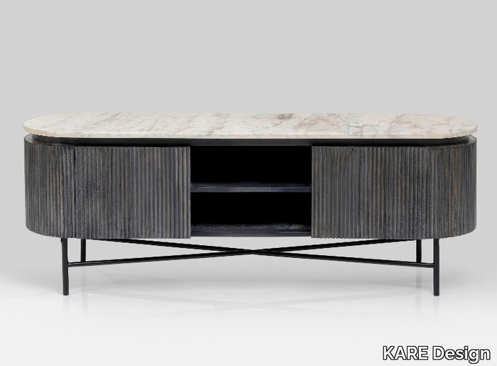 GLENN - Marble sideboard with doors _ KARE Design