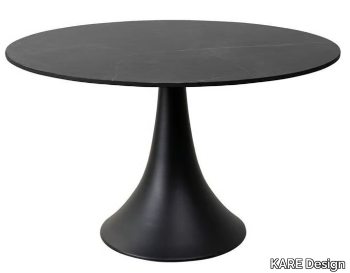 GRANDE POSSIBILITA - Round aluminium garden table with ceramic top _ KARE Design