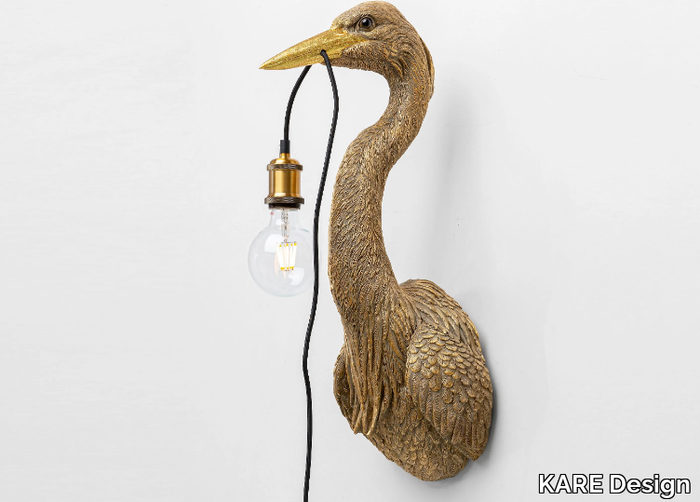 ANIMAL HERON - LED polyresin wall lamp _ KARE Design