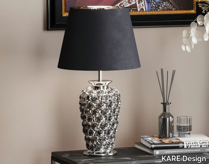 ROSE SILVER - LED porcelain stoneware table lamp _ KARE Design