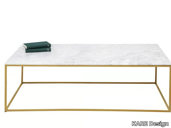 KEY WEST MARBLE - Rectangular marble coffee table _ KARE Design