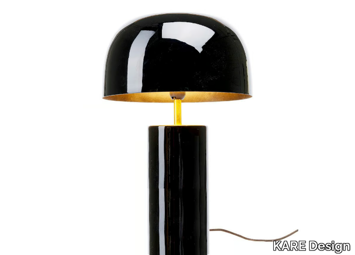 LOUNGY BLACK - Steel table lamp _ KARE Design