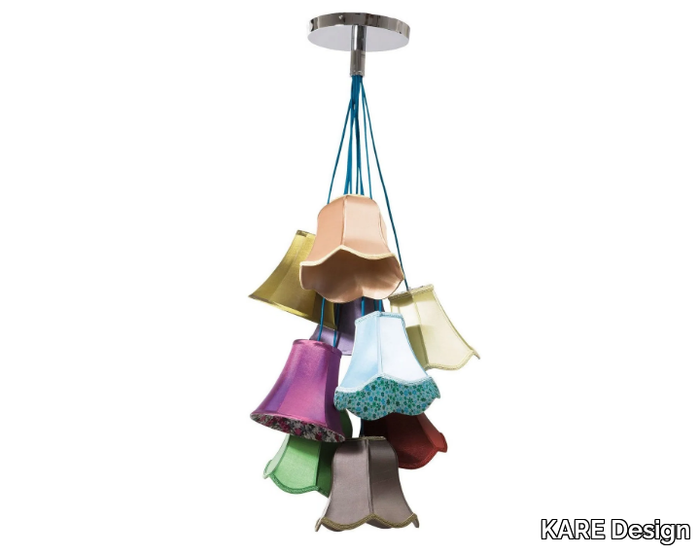 SALOON FLOWERS 9 - Fabric pendant lamp _ KARE Design