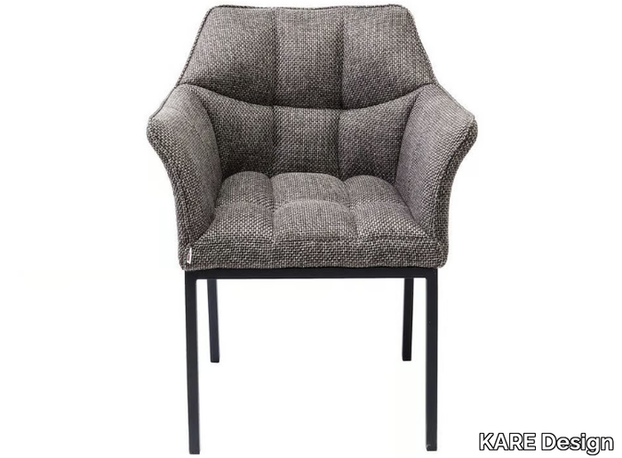 THINKTANK - Fabric easy chair with armrests _ KARE Design