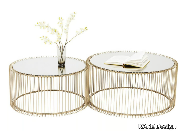 WIRE - Round coffee table for living room _ KARE Design