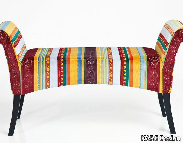 MOTLEY VERY BRITISH - Upholstered fabric bench _ KARE Design