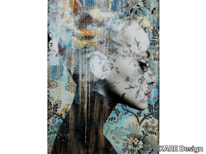 LADY FLOWER - Glass Painting _ KARE Design