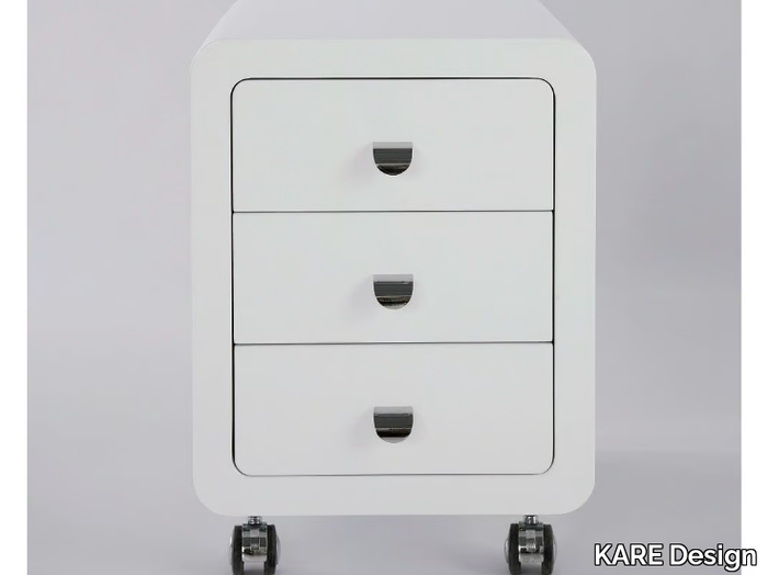 WHITE CLUB - MDF office drawer unit with castors _ KARE Design