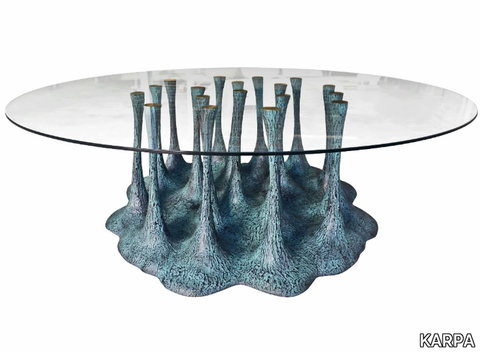 AMAZONIA K2008A - Round fiberglass table _ KARPA