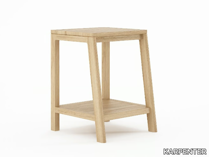 CIRCA17 - Square wooden bedside table _ KARPENTER