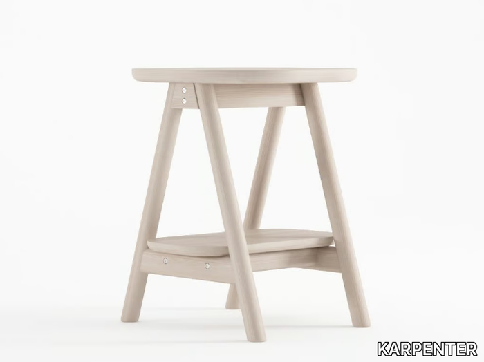 CURBUS - Square solid wood side table _ KARPENTER