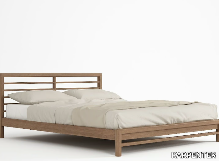 JUN - Solid wood double bed _ KARPENTER