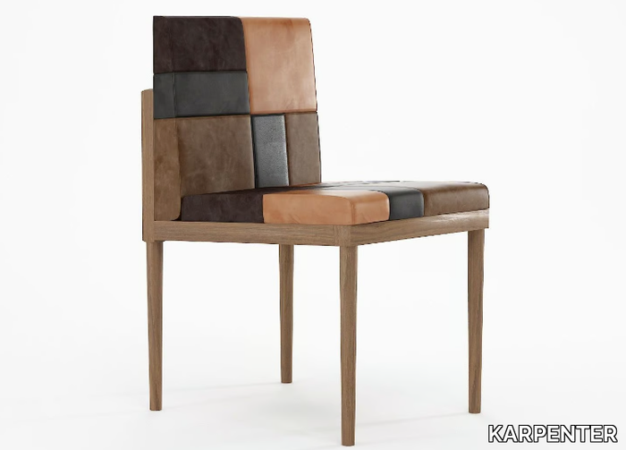 KATCHWORK - Upholstered solid wood chair _ KARPENTER