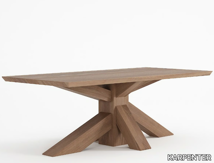 KI - Rectangular oak coffee table _ KARPENTER