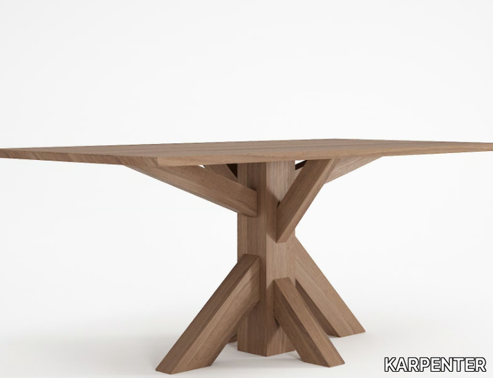 KI - Rectangular teak dining table _ KARPENTER